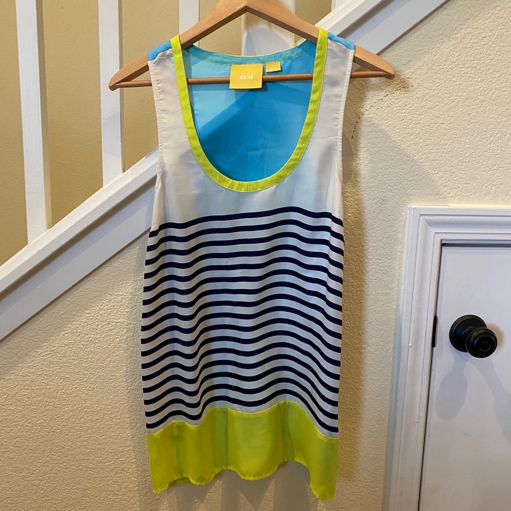 Anthro Maeve Persephone Colorblock Tank Top